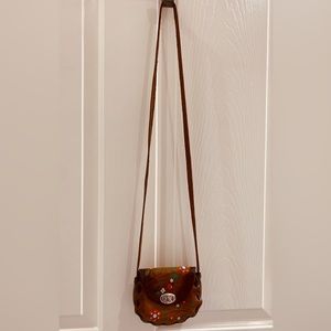 Made in Mexico, Mini Tooled Leather Crossbody Bag